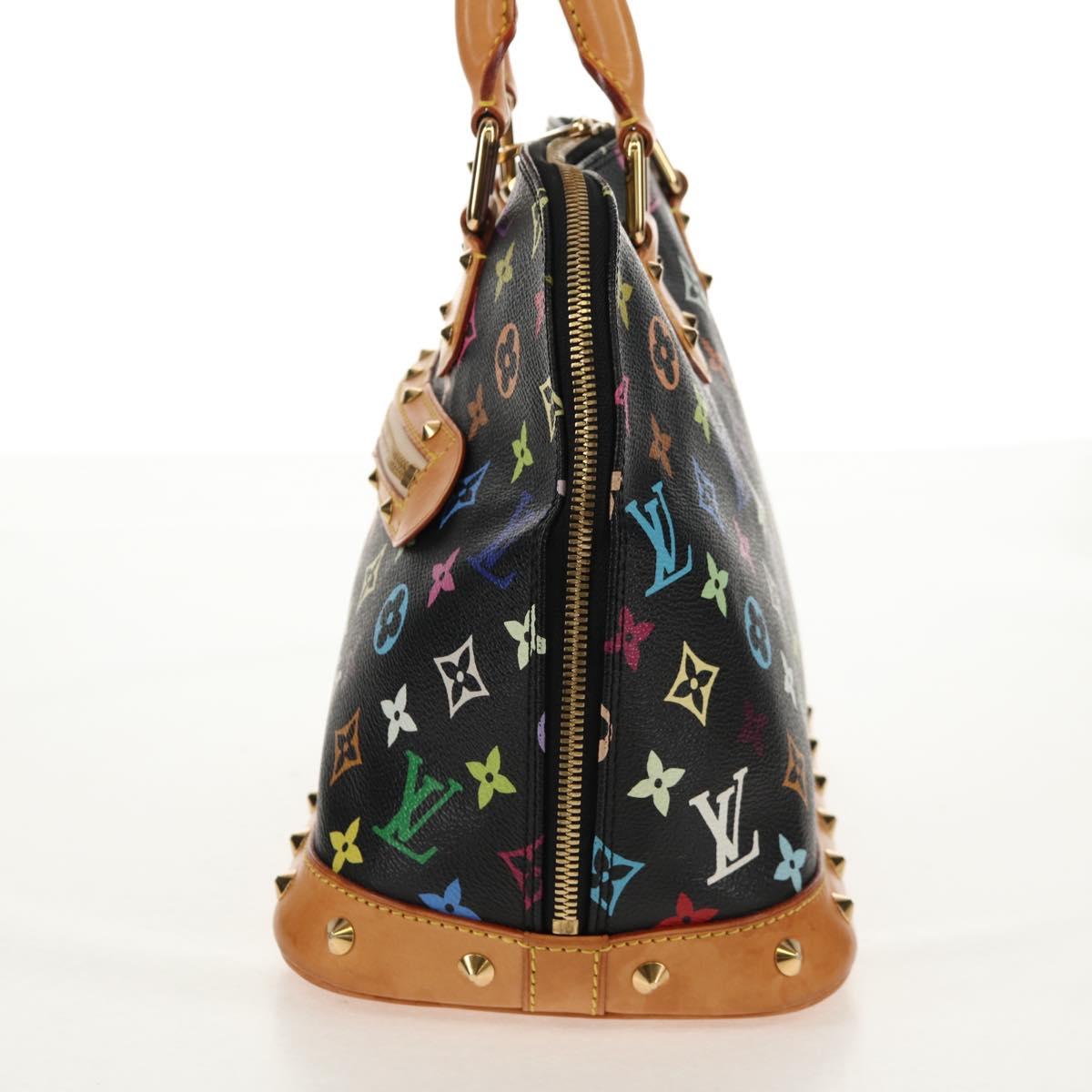 LOUIS VUITTON Monogram Multicolor Alma PM Hand Bag Black M40444 LV Auth ep12504V