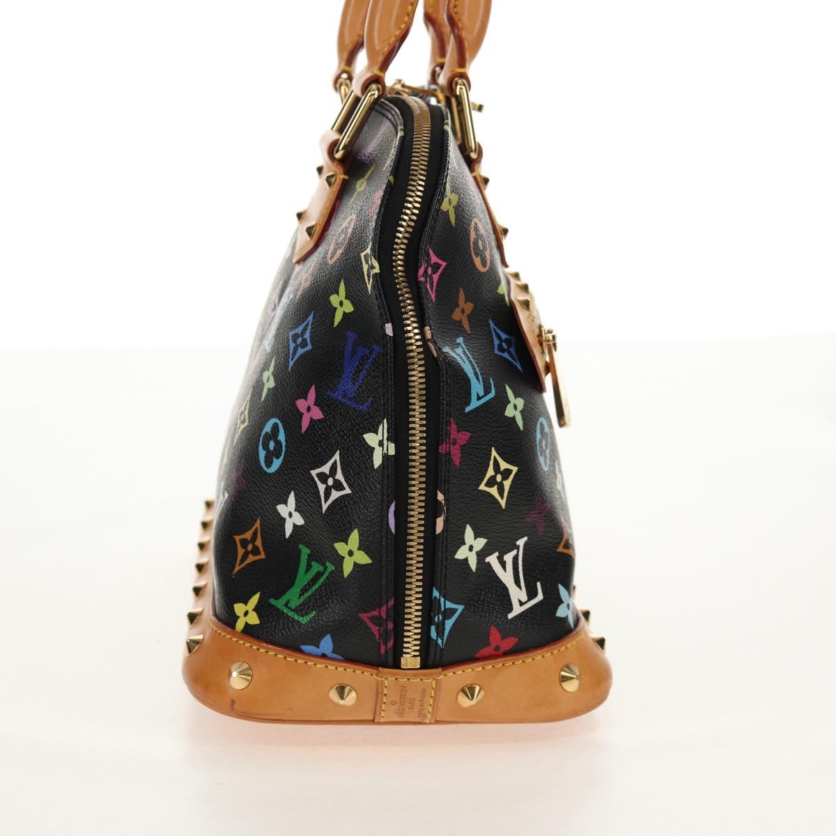 LOUIS VUITTON Monogram Multicolor Alma PM Hand Bag Black M40444 LV Auth ep12504V