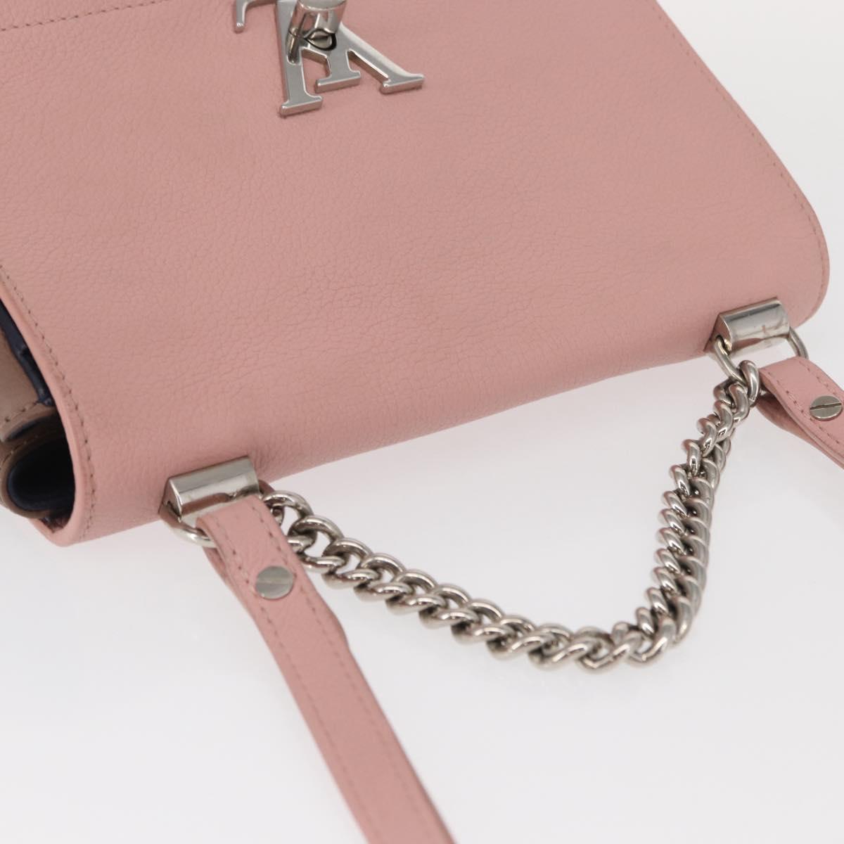 LOUIS VUITTON Rock Me 2 BB Shoulder Bag Leather Pink M54576 LV Auth ep12511