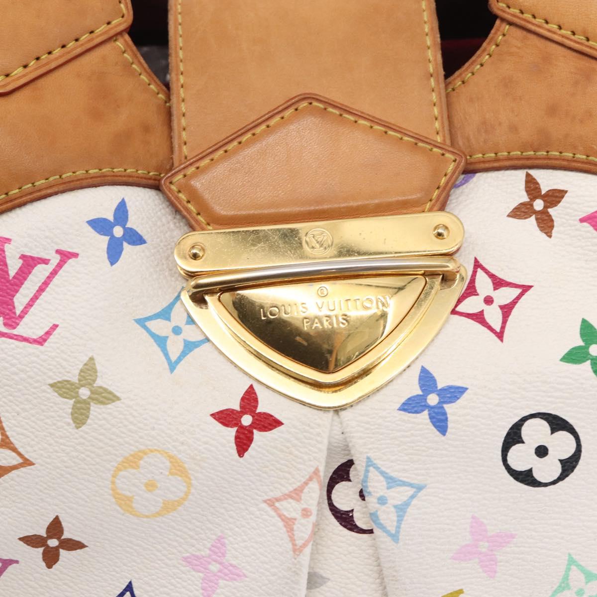 LOUIS VUITTON Monogram Multicolor Ursula Tote Bag White M40123 LV Auth ep12515