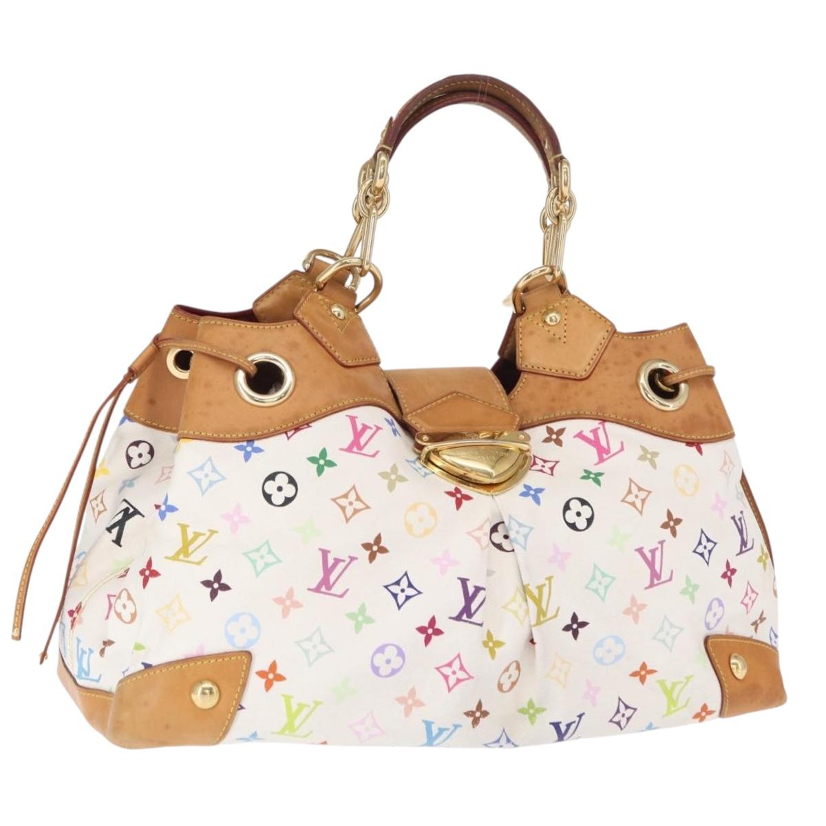 LOUIS VUITTON Monogram Multicolor Ursula Tote Bag White M40123 LV Auth ep12515