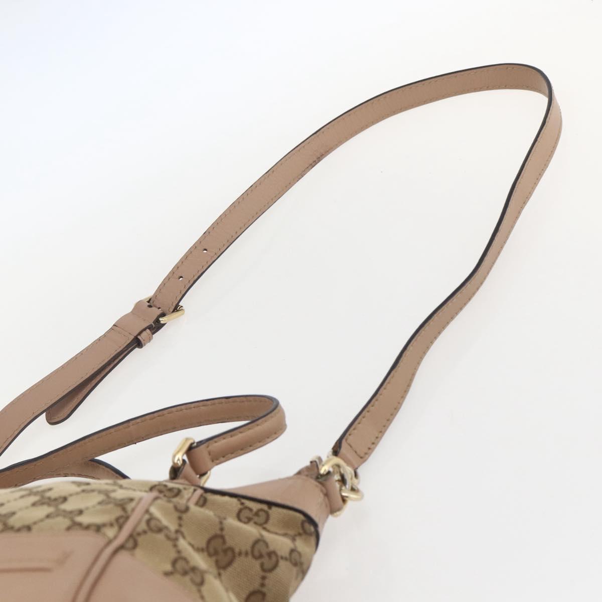GUCCI GG Canvas Web Sherry Line Mayfair Bag 2way Beige Red 269894 Auth ep12531