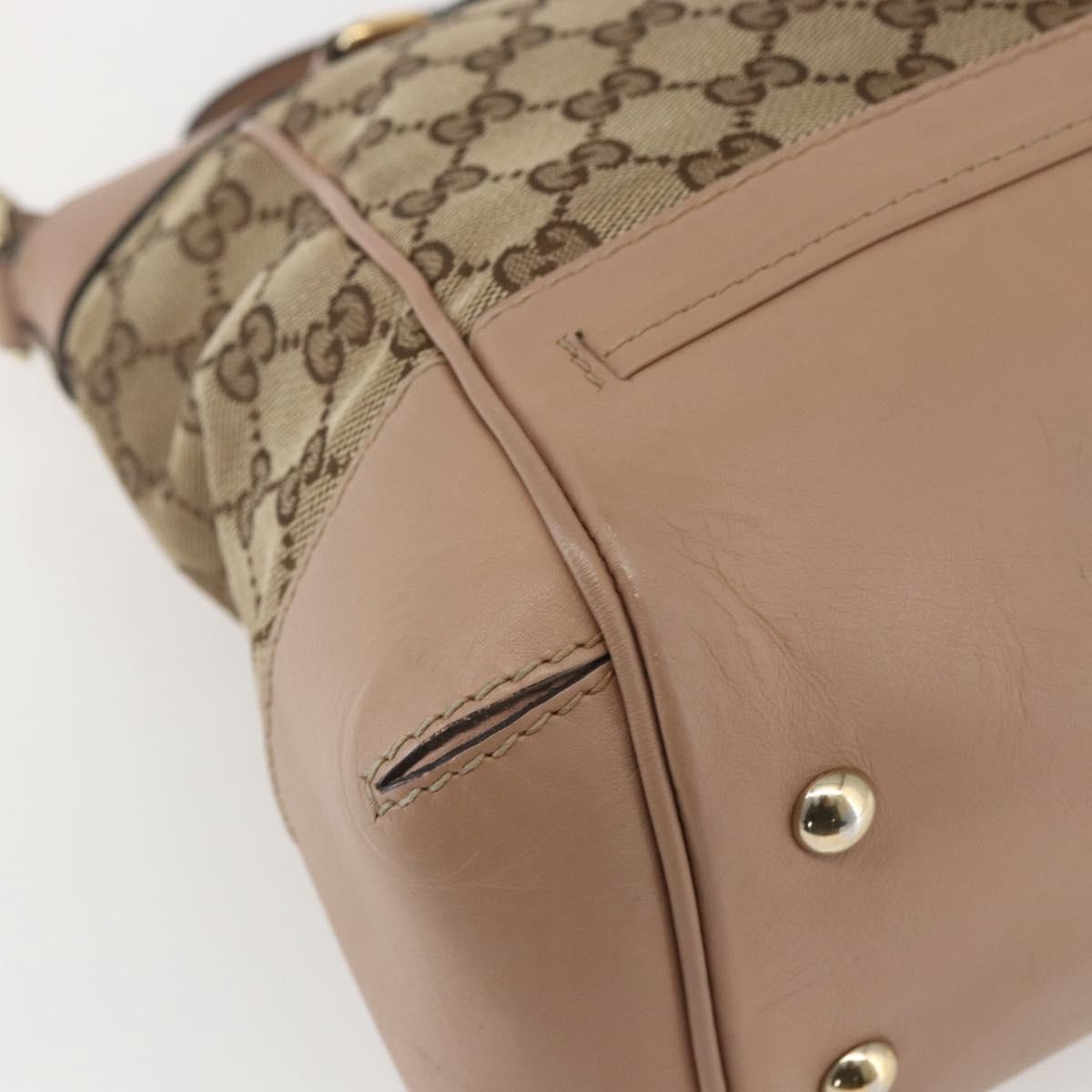 GUCCI GG Canvas Web Sherry Line Mayfair Bag 2way Beige Red 269894 Auth ep12531