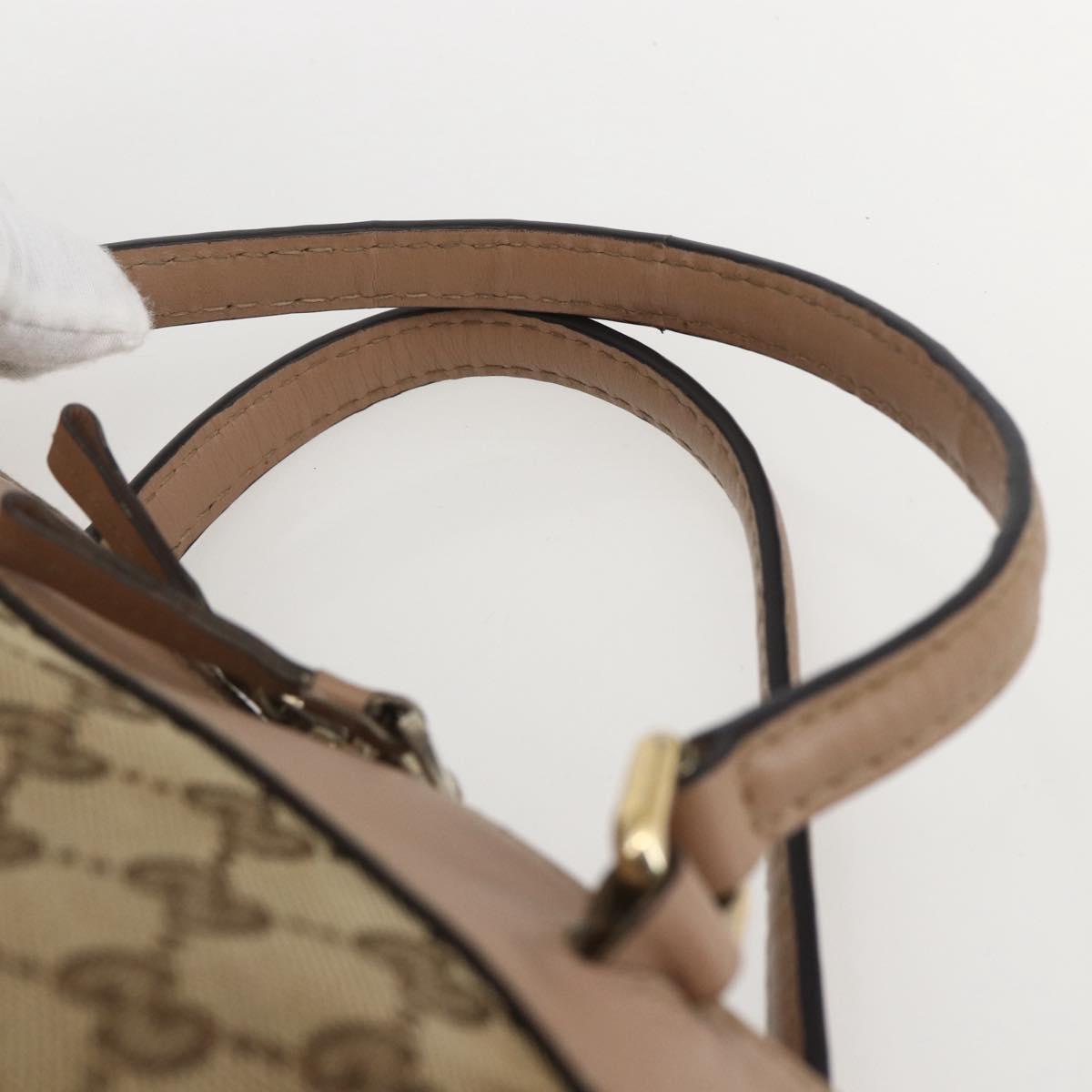 GUCCI GG Canvas Web Sherry Line Mayfair Bag 2way Beige Red 269894 Auth ep12531