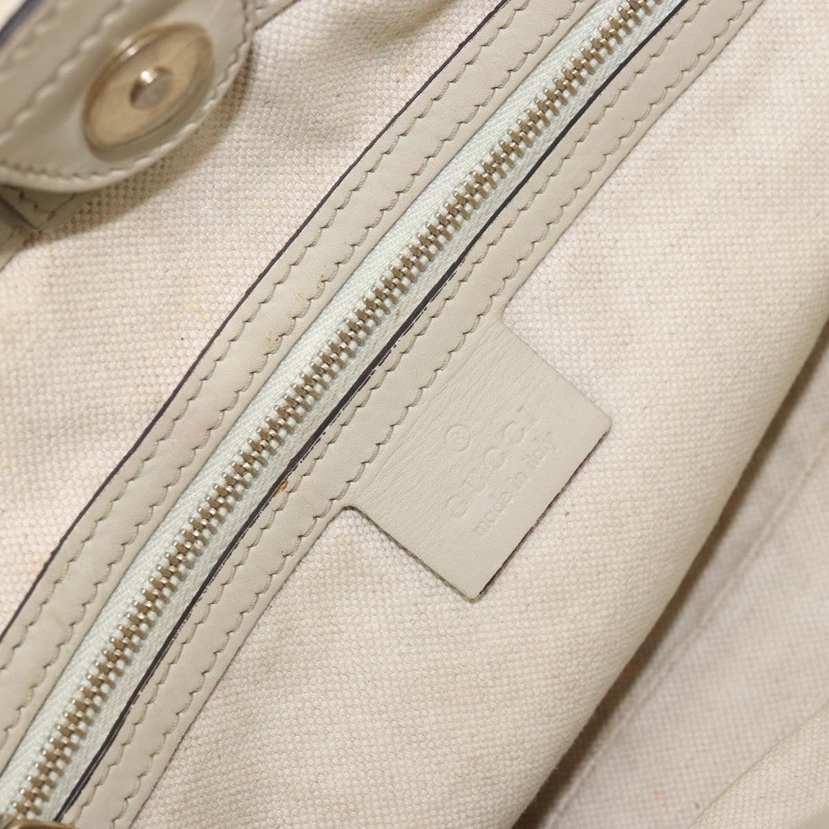 GUCCI GG Canvas Web Sherry Line Mayfair Tote Bag Beige Red 257061 Auth ep12533
