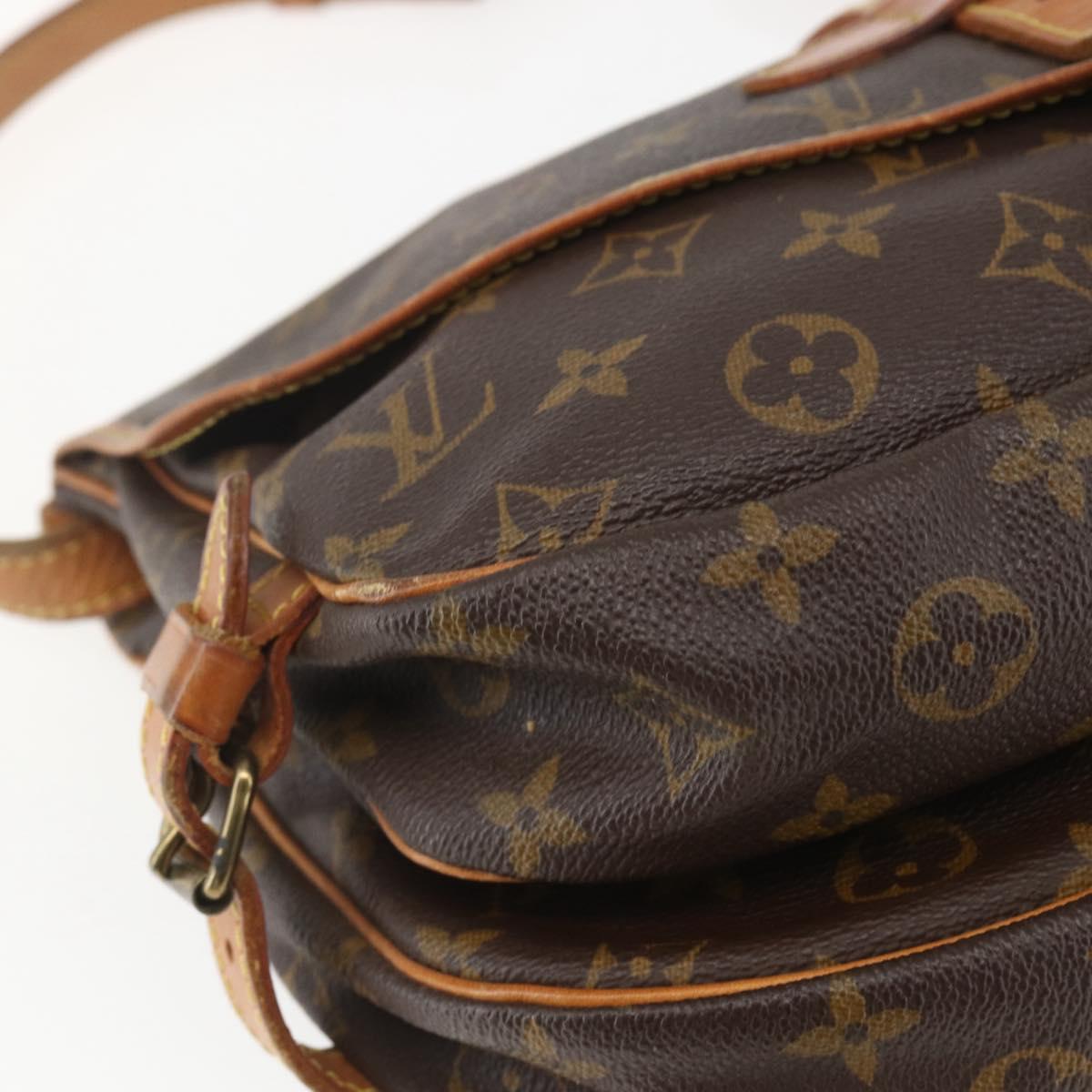LOUIS VUITTON Monogram Saumur 30 Shoulder Bag M42256 LV Auth ep12539
