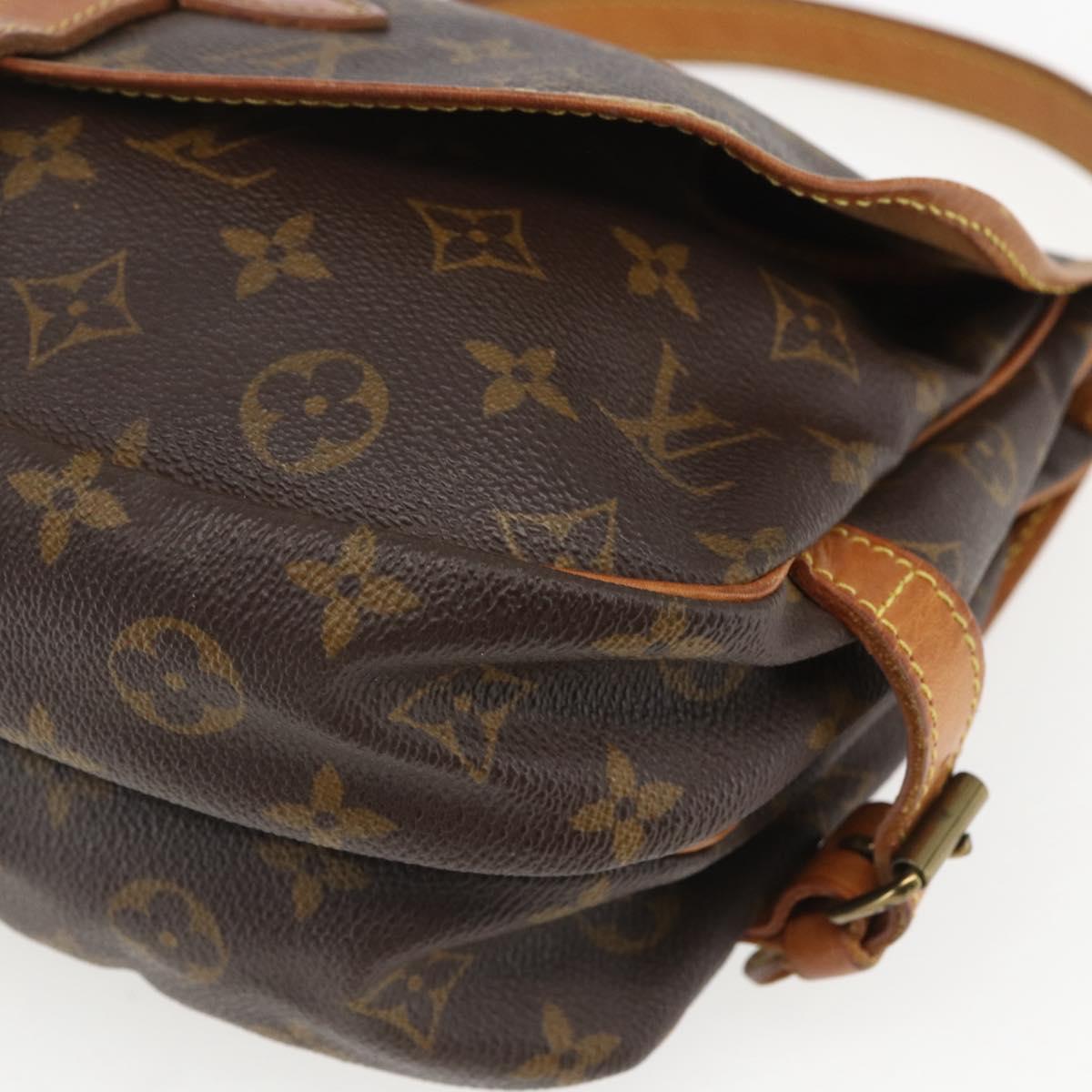 LOUIS VUITTON Monogram Saumur 30 Shoulder Bag M42256 LV Auth ep12539