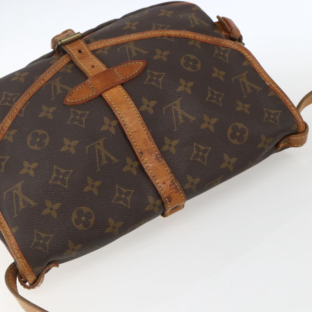 LOUIS VUITTON Monogram Saumur 30 Shoulder Bag M42256 LV Auth ep12539