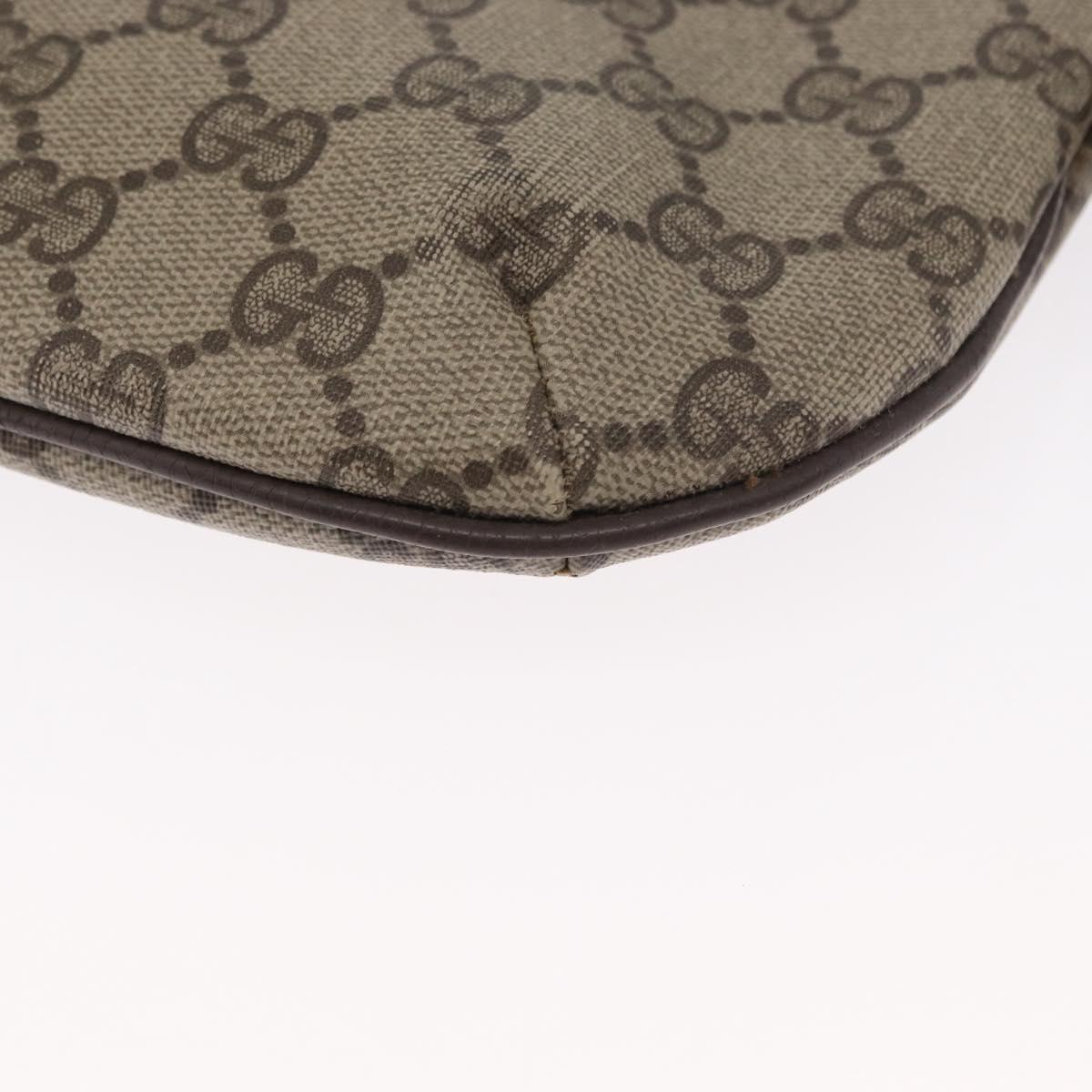 GUCCI GG Supreme Shoulder Bag PVC Beige Gold 904 02 020 Auth ep12554