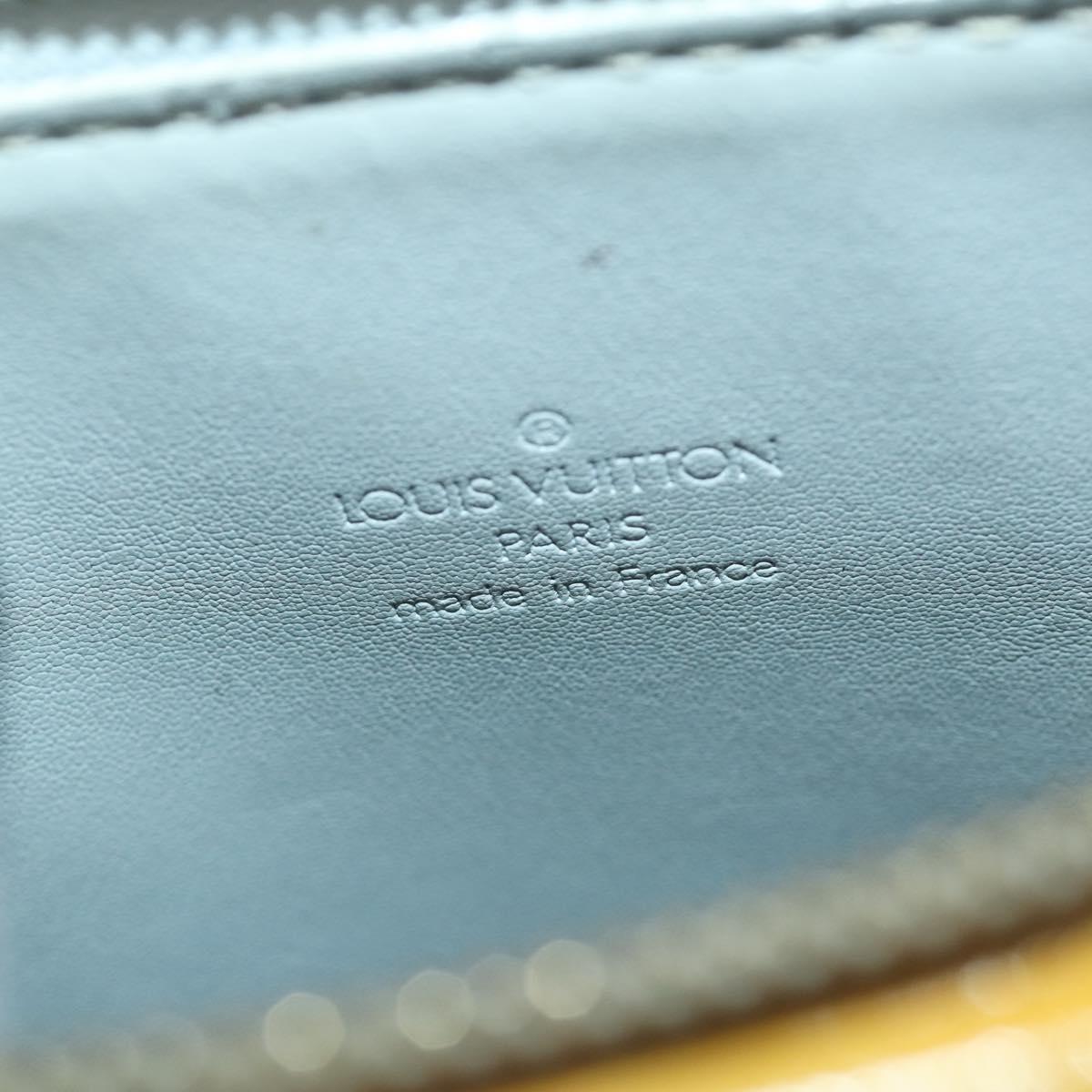 LOUIS VUITTON Monogram Vernis Motto Accessory Pouch Gris M91030 LV Auth ep12561