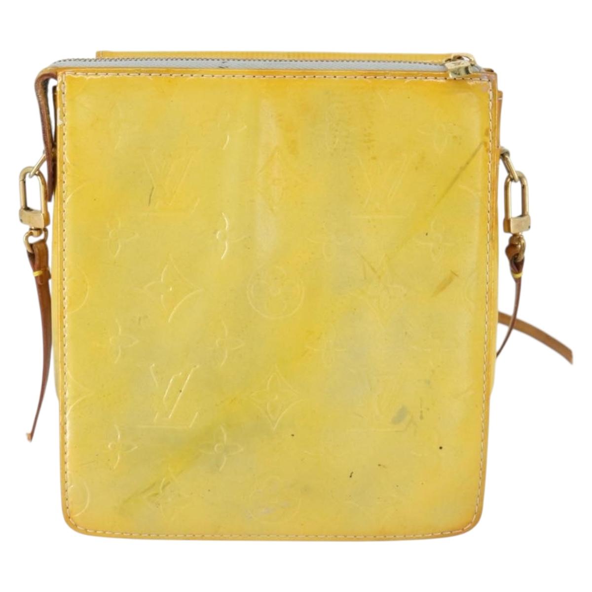 LOUIS VUITTON Monogram Vernis Motto Accessory Pouch Gris M91030 LV Auth ep12561