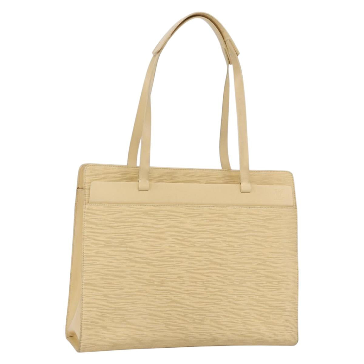 LOUIS VUITTON Epi Croisette GM Tote Bag Vanilla M5250A LV Auth ep12562
