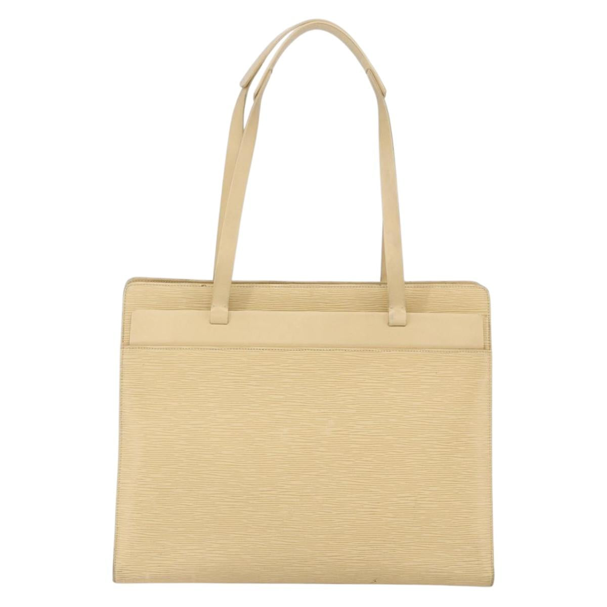 LOUIS VUITTON Epi Croisette GM Tote Bag Vanilla M5250A LV Auth ep12562