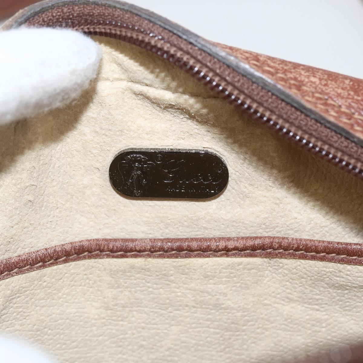 GUCCI Micro GG Supreme Shoulder Bag PVC Leather Black Auth ep12573