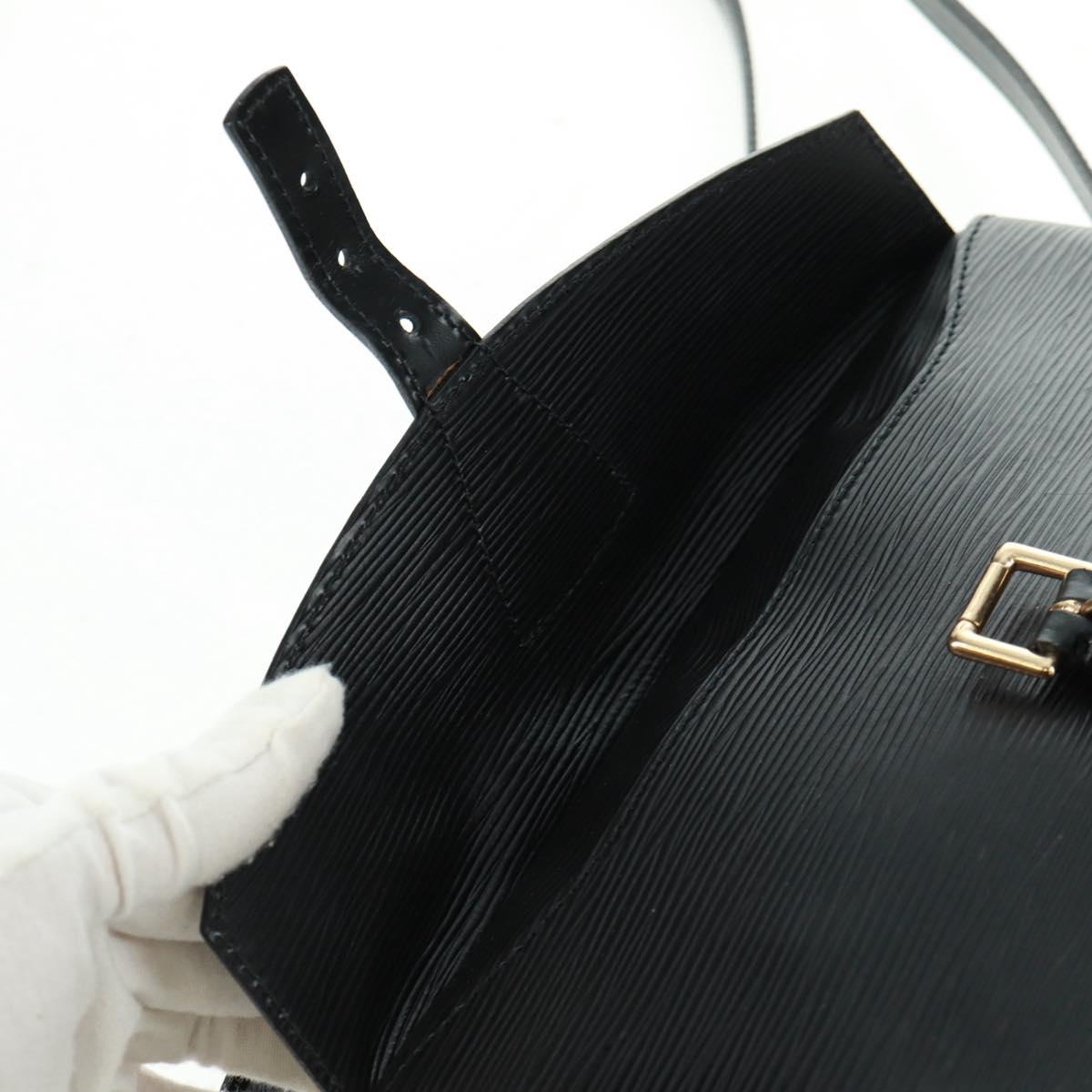 LOUIS VUITTON Epi Jeune Fille MM Shoulder Bag Black M52152 LV Auth ep12589