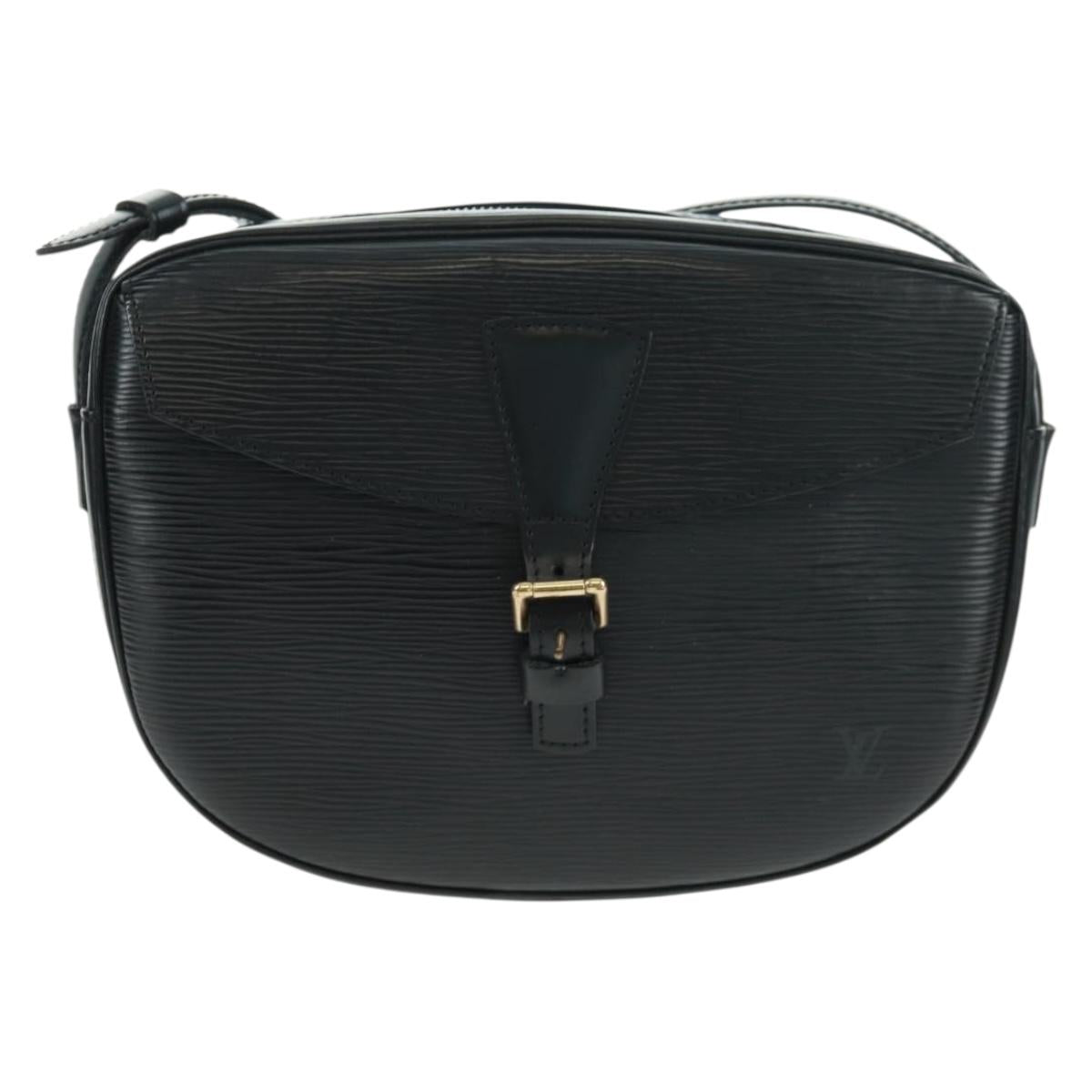 LOUIS VUITTON Epi Jeune Fille MM Shoulder Bag Black M52152 LV Auth ep12589