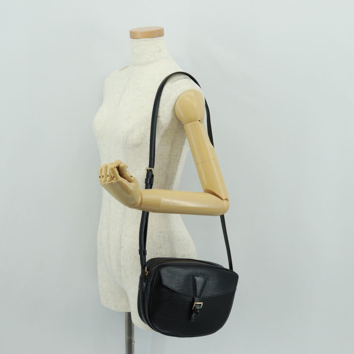 LOUIS VUITTON Epi Jeune Fille MM Shoulder Bag Black M52152 LV Auth ep12589