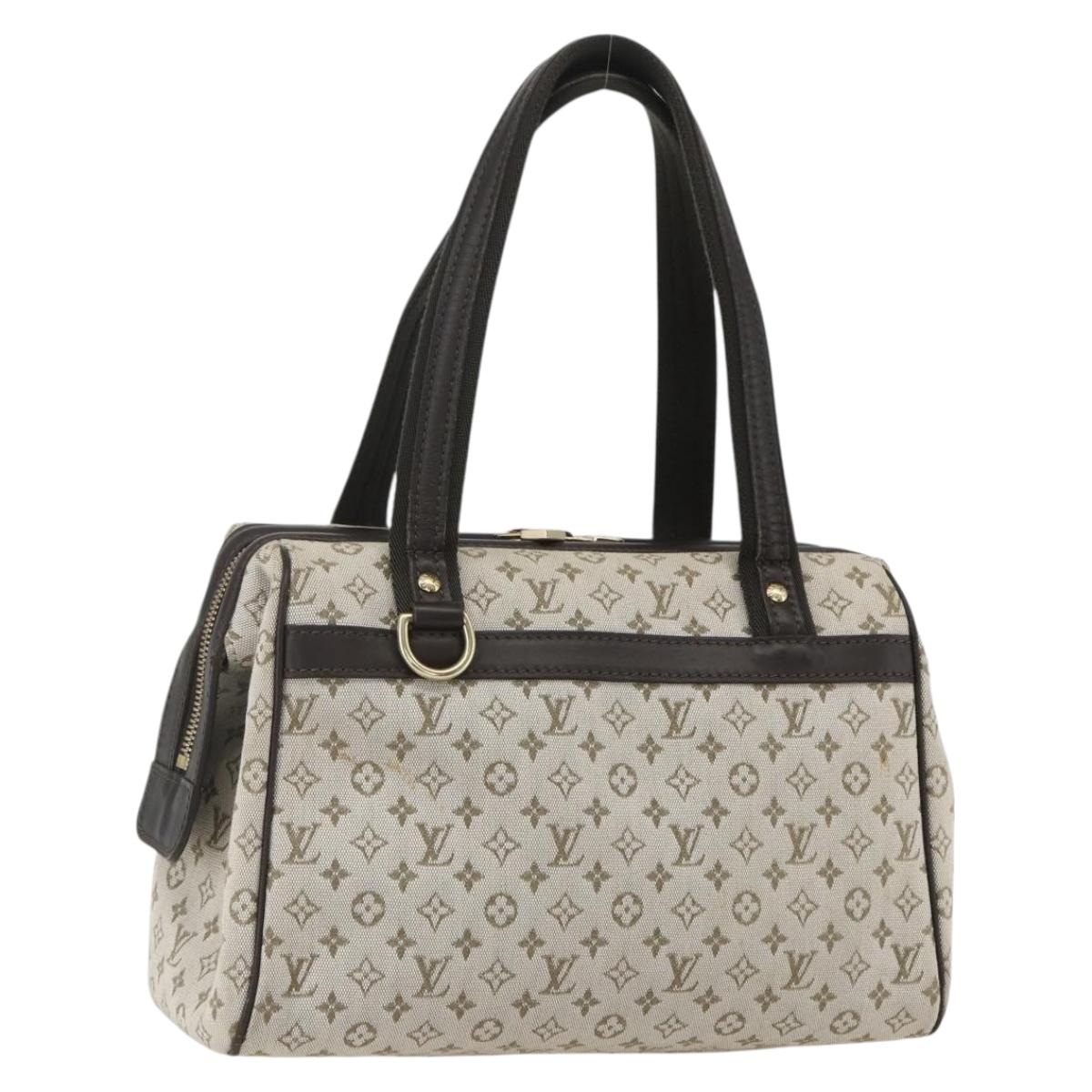 LOUIS VUITTON Monogram Mini Josephine PM Hand Bag Khaki M92215 LV Auth ep12592