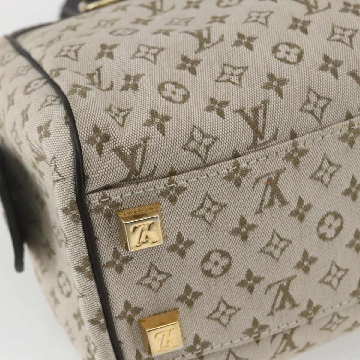 LOUIS VUITTON Monogram Mini Josephine PM Hand Bag Khaki M92215 LV Auth ep12592