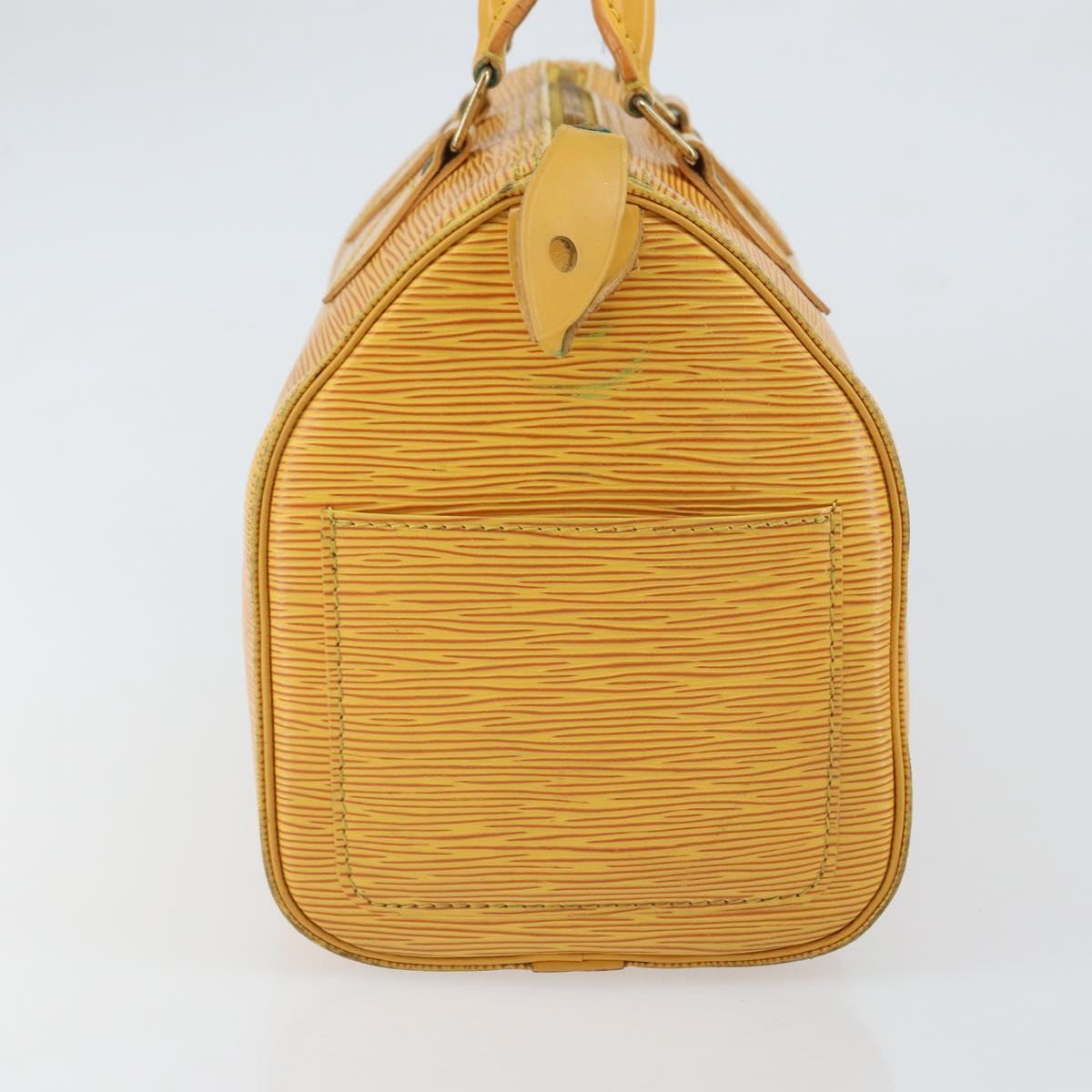 LOUIS VUITTON Epi Speedy 25 Hand Bag Tassili Yellow M43019 LV Auth ep12594