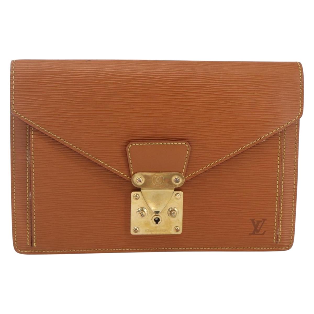 LOUIS VUITTON Epi Serie Dragonne Hand Bag Beige LV Auth ep12601