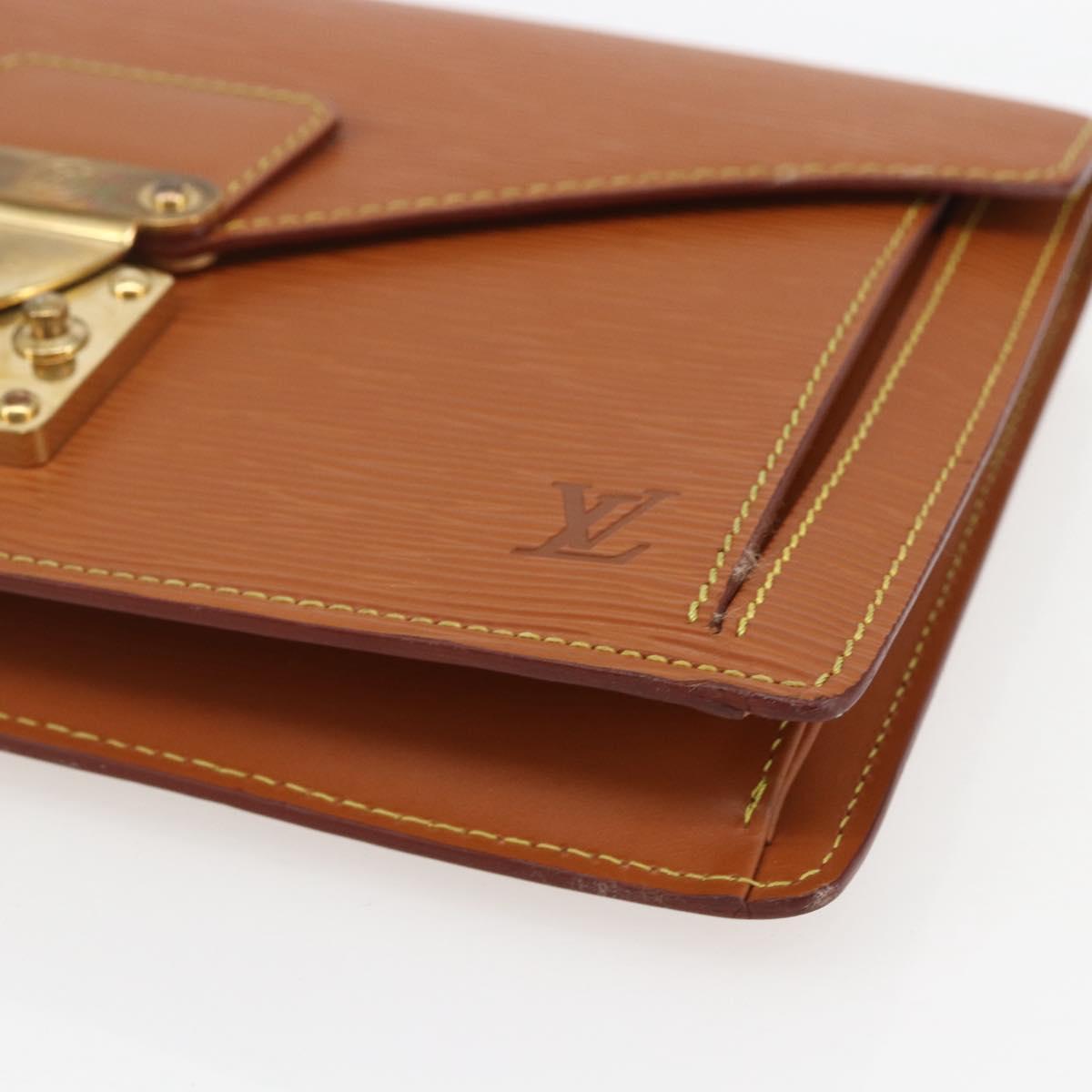 LOUIS VUITTON Epi Serie Dragonne Hand Bag Beige LV Auth ep12601