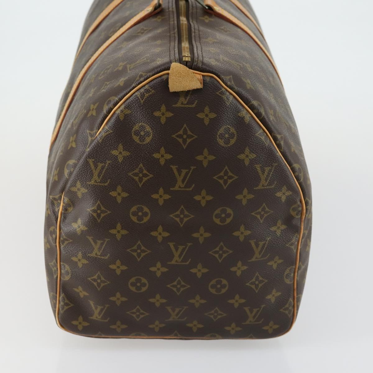LOUIS VUITTON Monogram Keepall 55 Boston Bag M41424 LV Auth ep12613