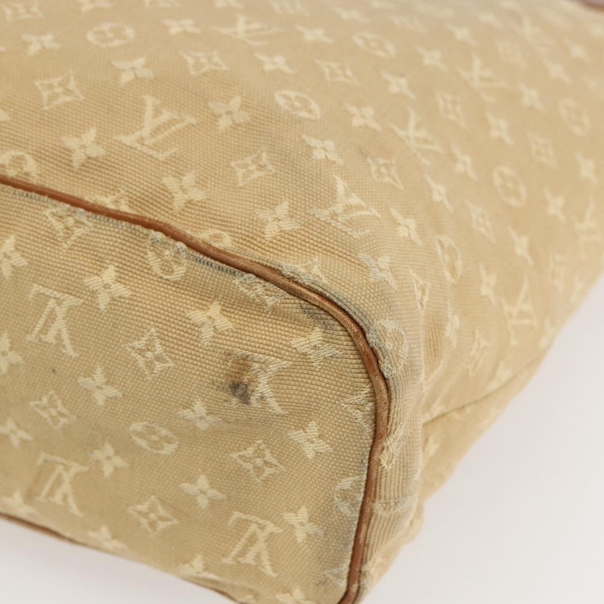 LOUIS VUITTON Monogram Mini Lucille GM Tote Bag Beige M92683 LV Auth ep12640