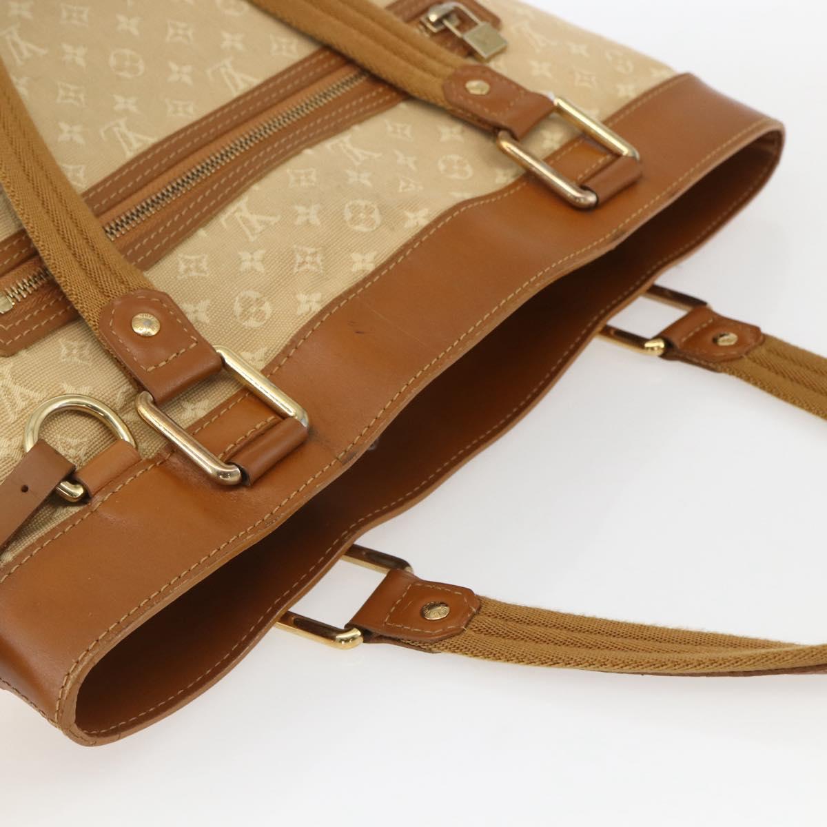 LOUIS VUITTON Monogram Mini Lucille GM Tote Bag Beige M92683 LV Auth ep12640