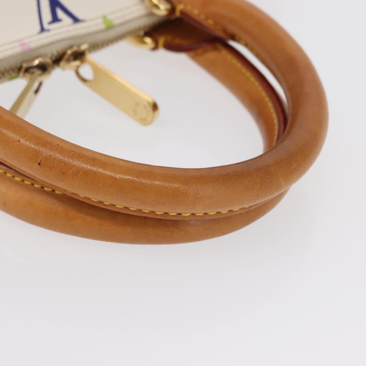 LOUIS VUITTON Monogram Multicolor Alma Hand Bag White M92647 LV Auth ep12643