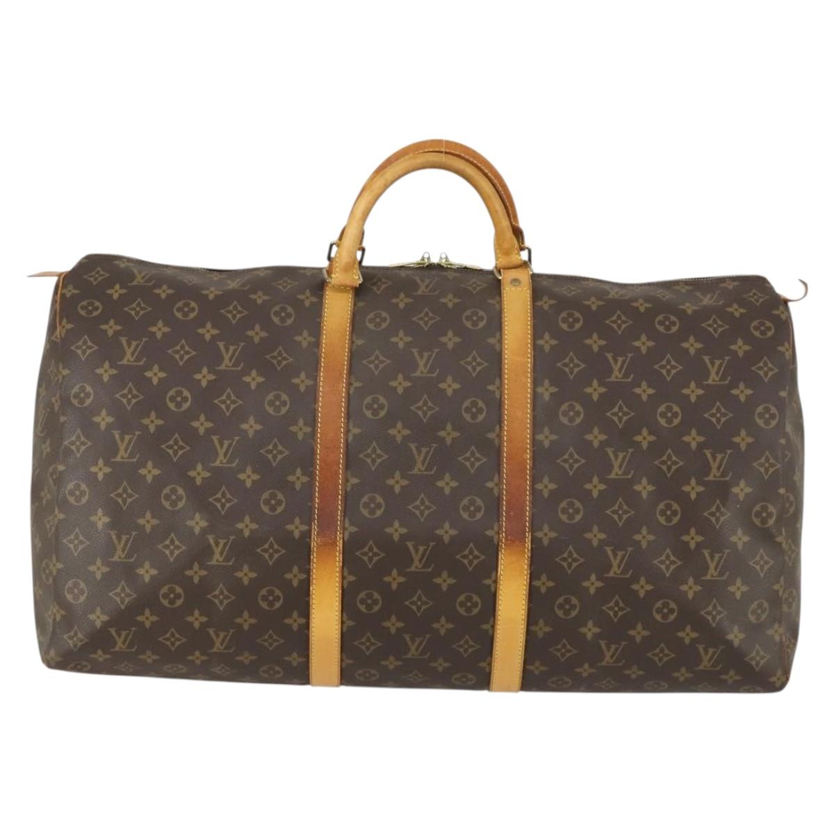 LOUIS VUITTON Monogram Keepall 60 Boston Bag M41422 LV Auth ep12646