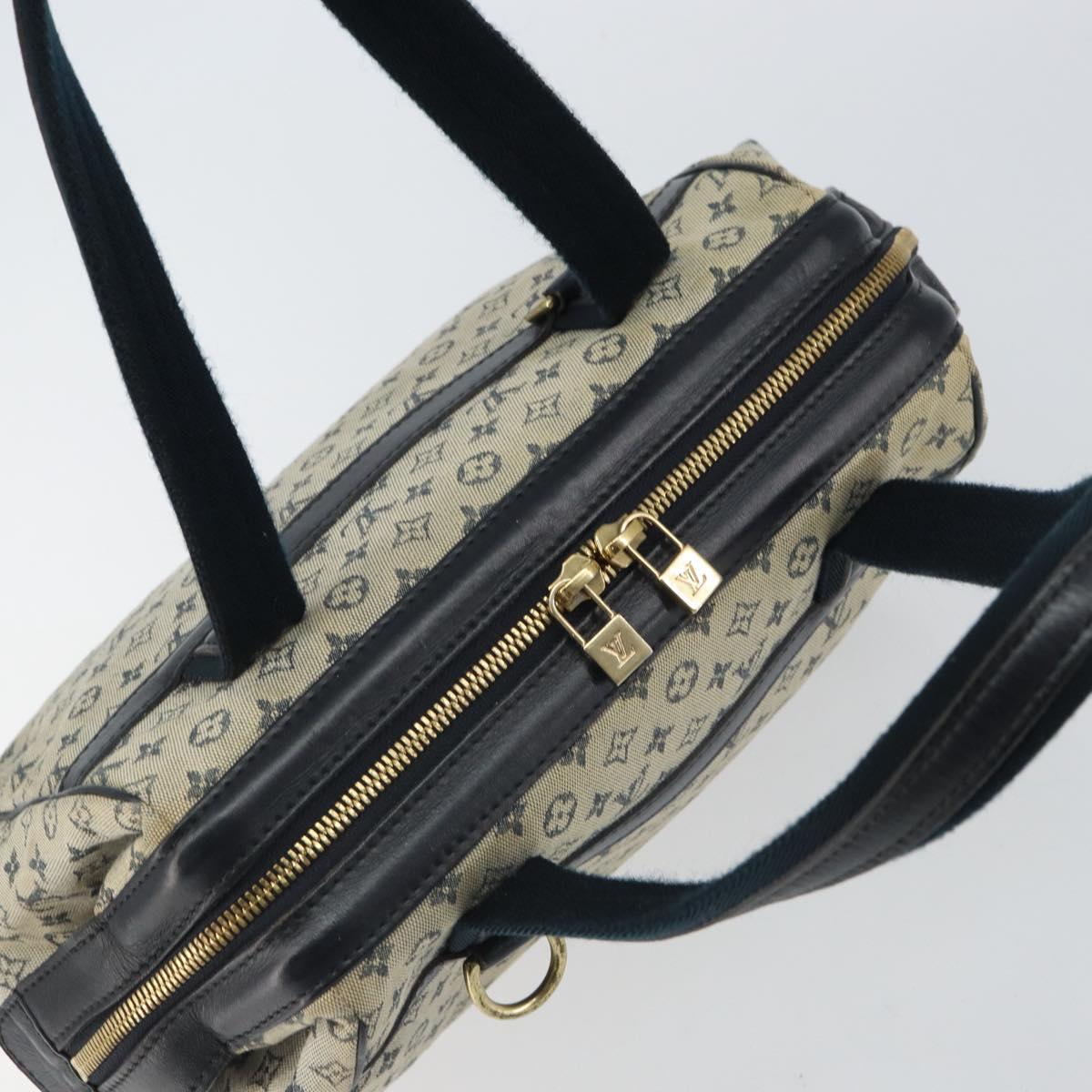 LOUIS VUITTON Monogram Mini Josephine PM Hand Bag Blue M92049 LV Auth ep12648