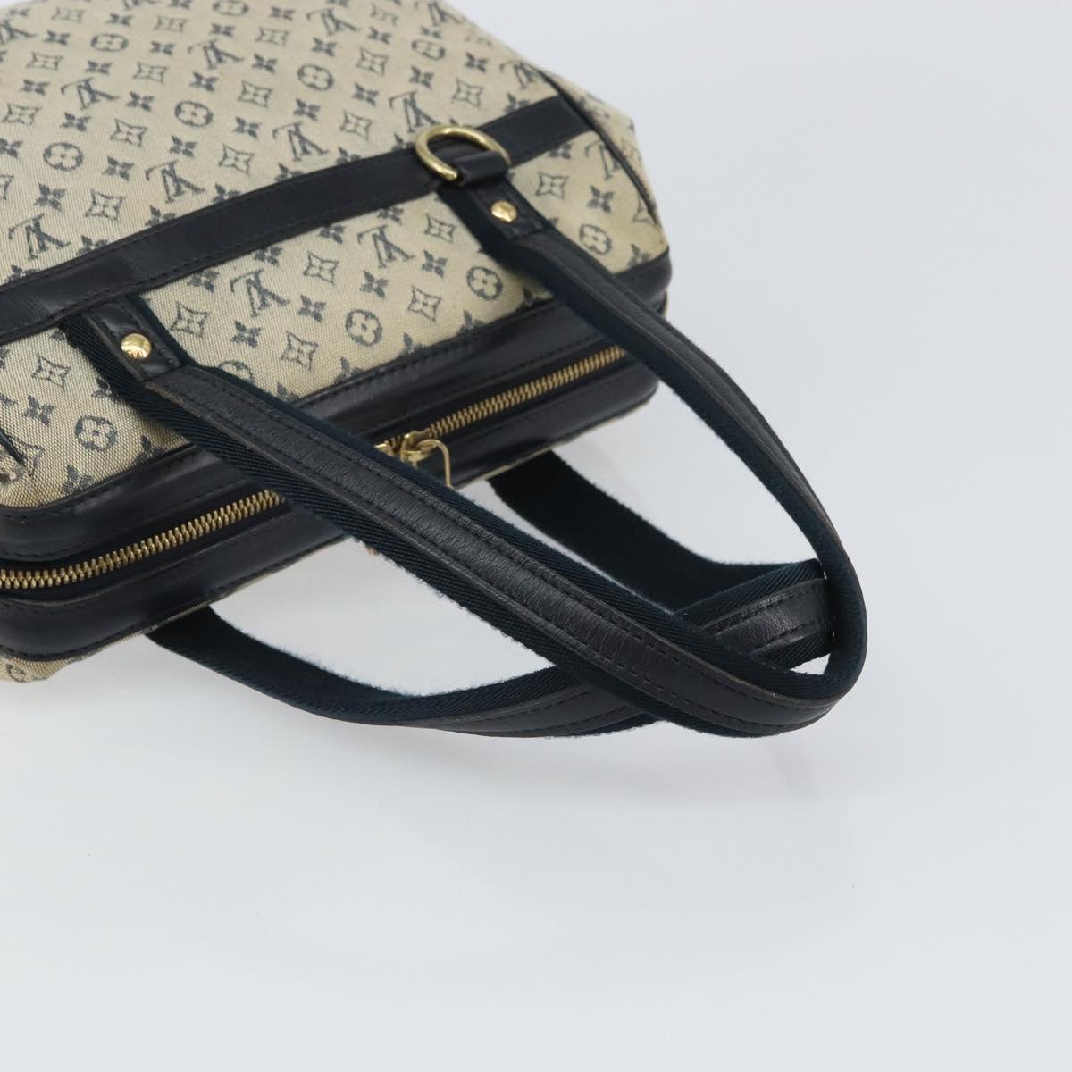 LOUIS VUITTON Monogram Mini Josephine PM Hand Bag Blue M92049 LV Auth ep12648