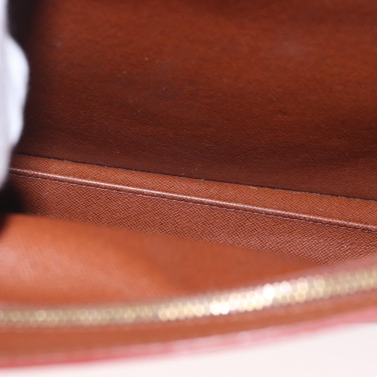 LOUIS VUITTON Epi Porte Documents Bandouliere Brown M54468 Auth ep12652