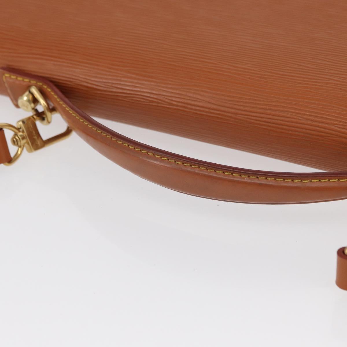 LOUIS VUITTON Epi Porte Documents Bandouliere Brown M54468 Auth ep12652