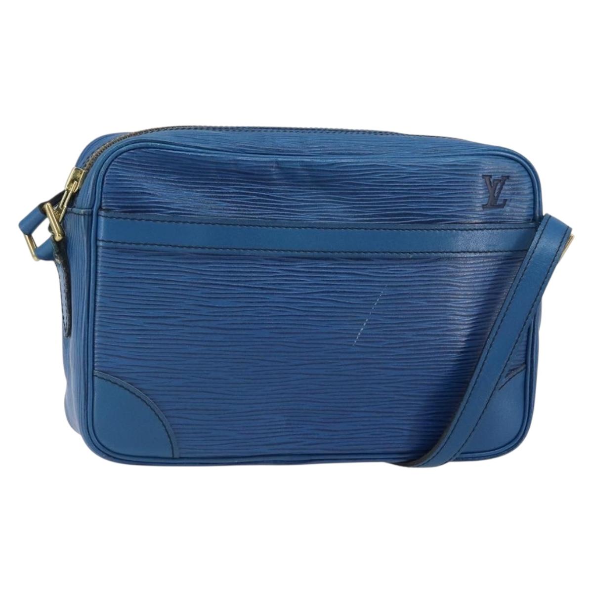 LOUIS VUITTON Epi Trocadero 27 Shoulder Bag Blue M52315 LV Auth ep12657