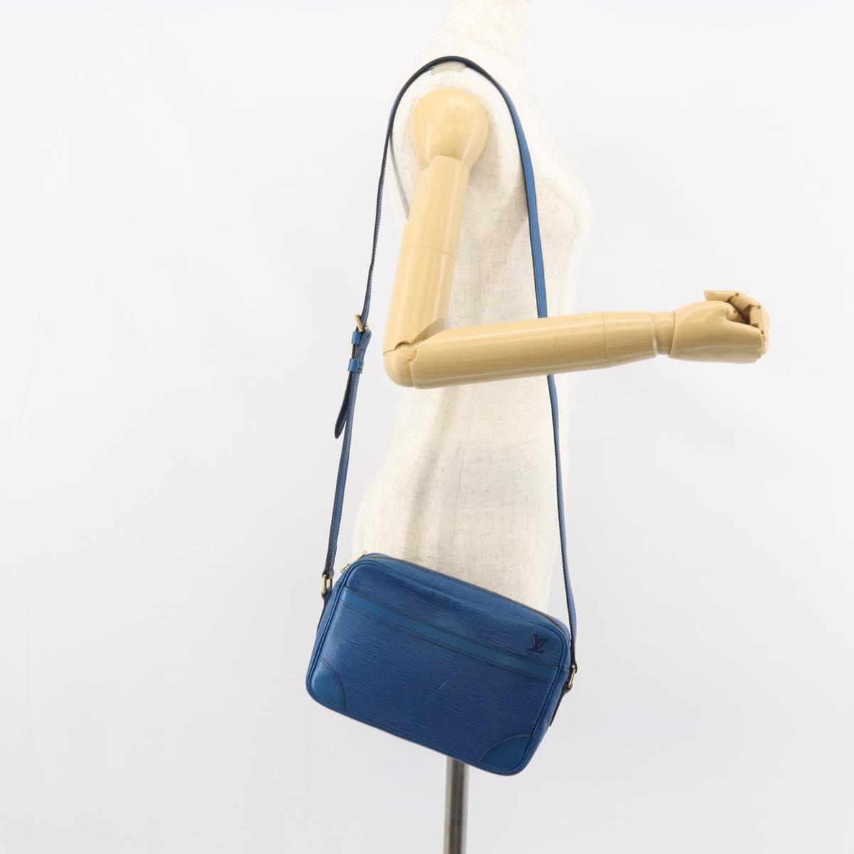 LOUIS VUITTON Epi Trocadero 27 Shoulder Bag Blue M52315 LV Auth ep12657