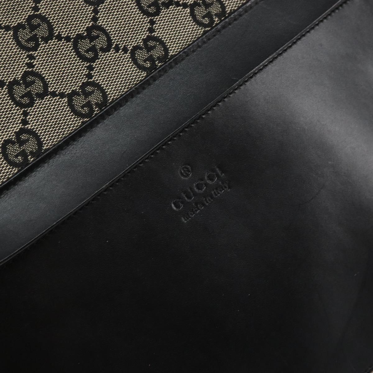 GUCCI GG Canvas Tote Bag Navy Silver 019 0426 2404 Auth ep12675