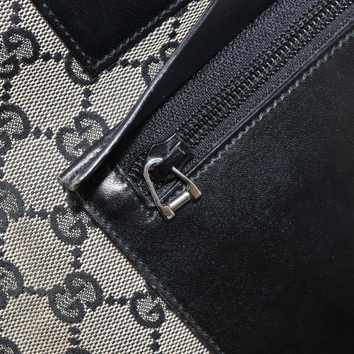 GUCCI GG Canvas Tote Bag Navy Silver 019 0426 2404 Auth ep12675