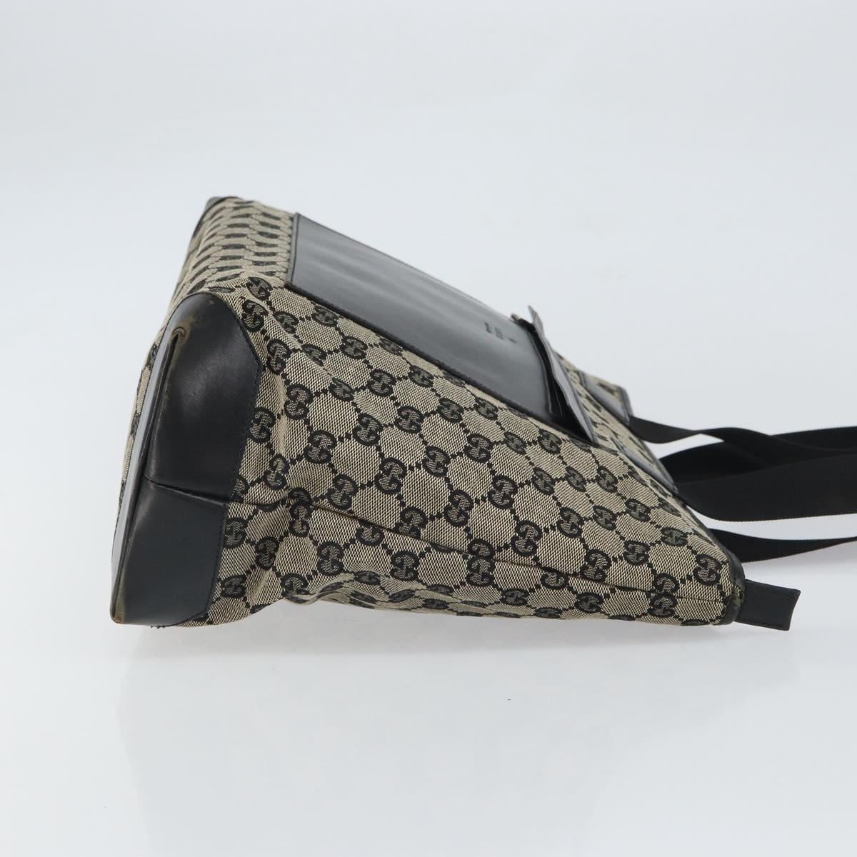 GUCCI GG Canvas Tote Bag Navy Silver 019 0426 2404 Auth ep12675