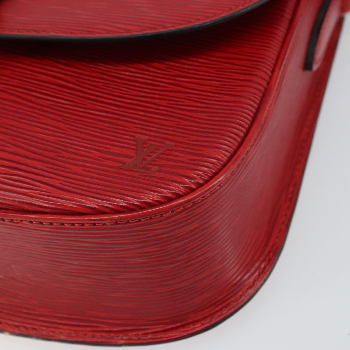 LOUIS VUITTON Epi Saint Cloud GM Shoulder Bag Red M52197 LV Auth ep12679