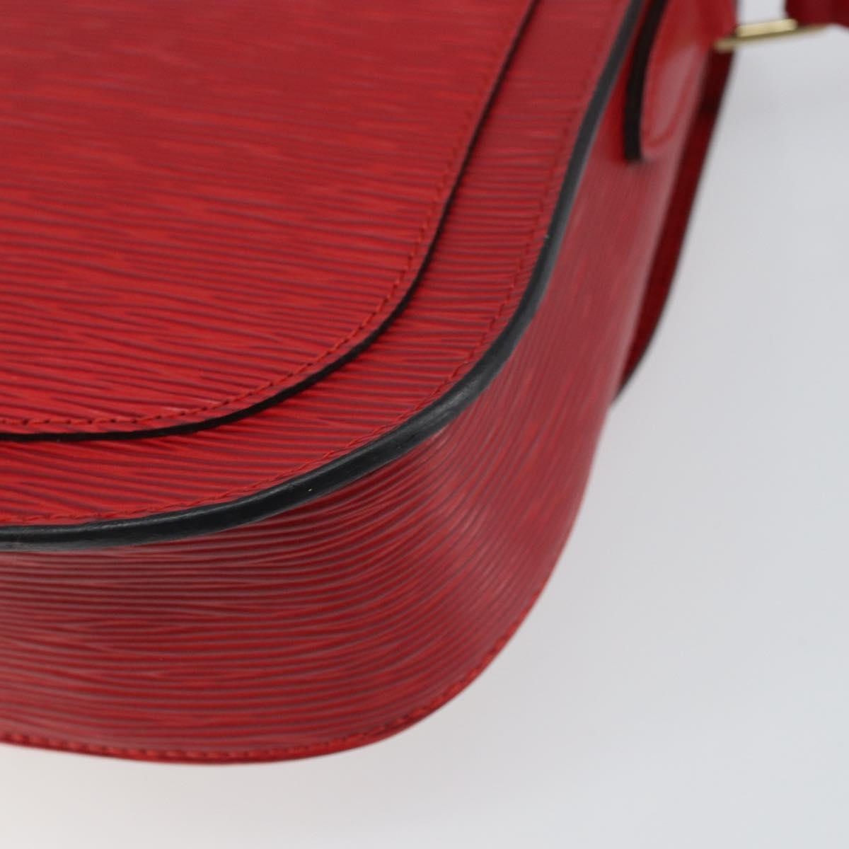 LOUIS VUITTON Epi Saint Cloud GM Shoulder Bag Red M52197 LV Auth ep12679
