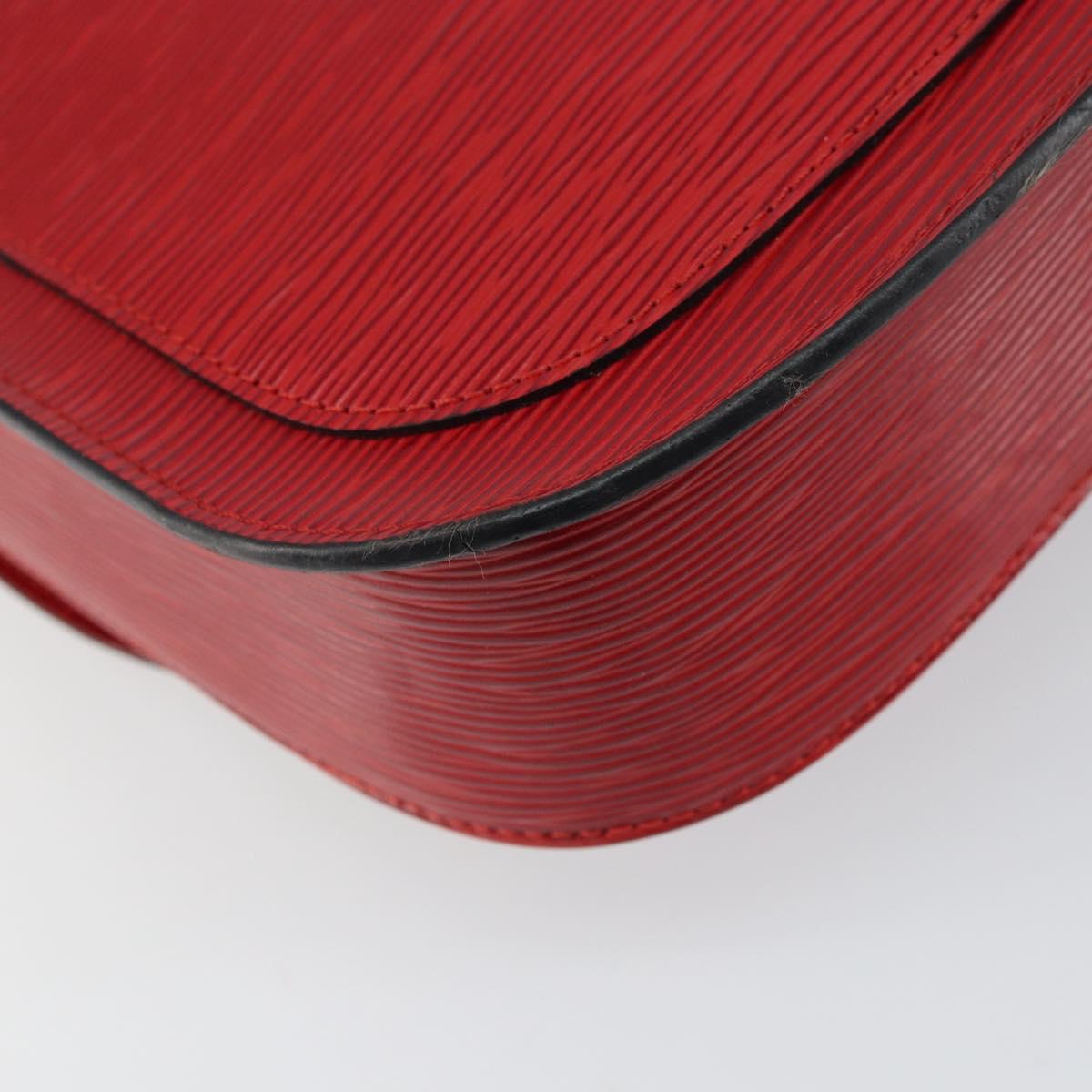 LOUIS VUITTON Epi Saint Cloud GM Shoulder Bag Red M52197 LV Auth ep12679
