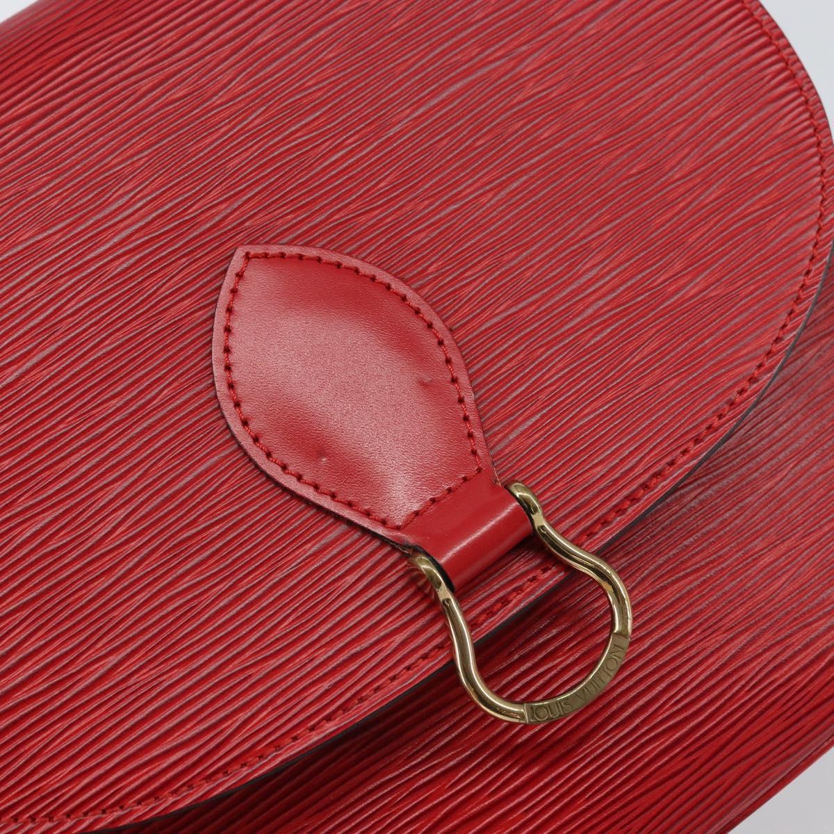 LOUIS VUITTON Epi Saint Cloud GM Shoulder Bag Red M52197 LV Auth ep12679