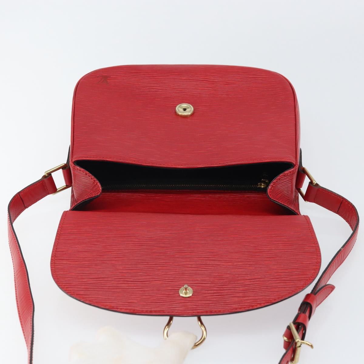 LOUIS VUITTON Epi Saint Cloud GM Shoulder Bag Red M52197 LV Auth ep12679