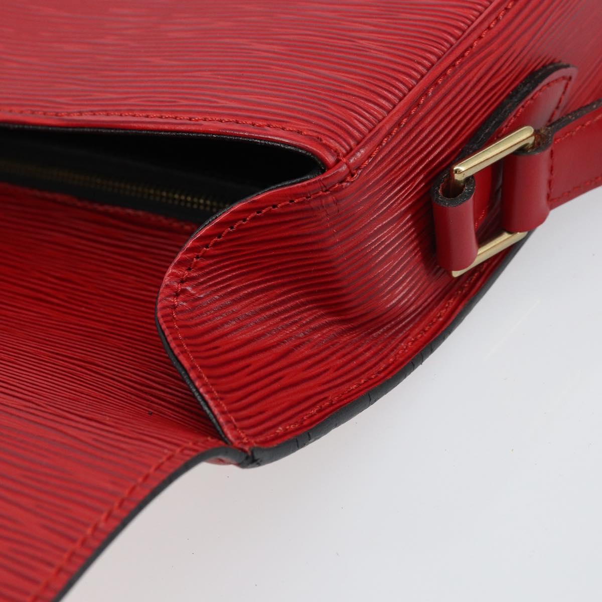 LOUIS VUITTON Epi Saint Cloud GM Shoulder Bag Red M52197 LV Auth ep12679