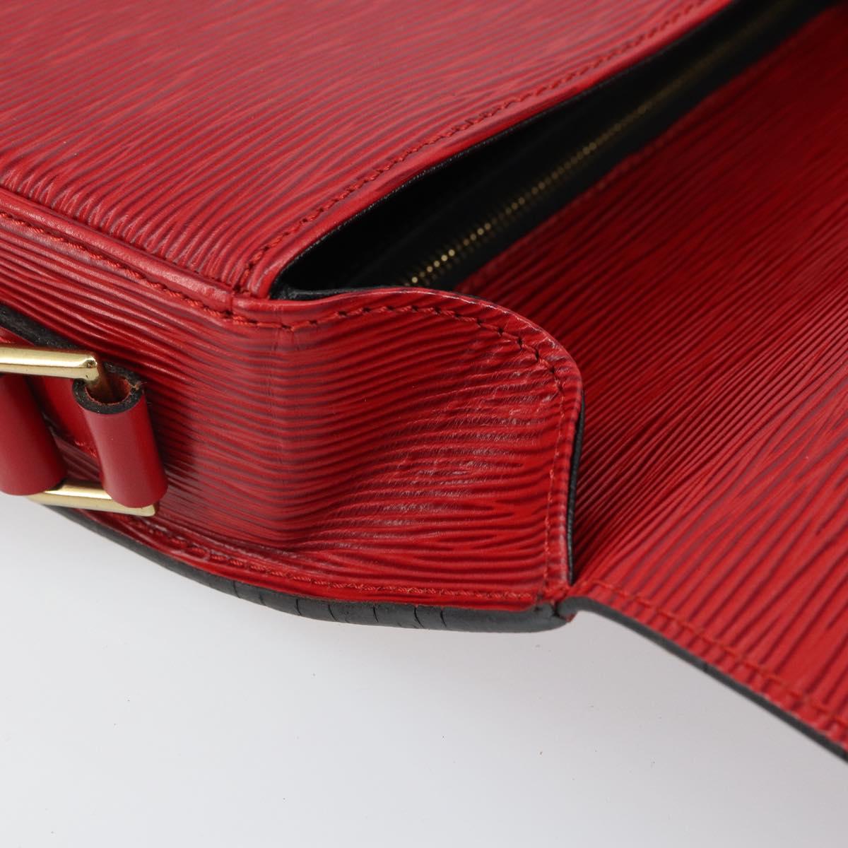LOUIS VUITTON Epi Saint Cloud GM Shoulder Bag Red M52197 LV Auth ep12679