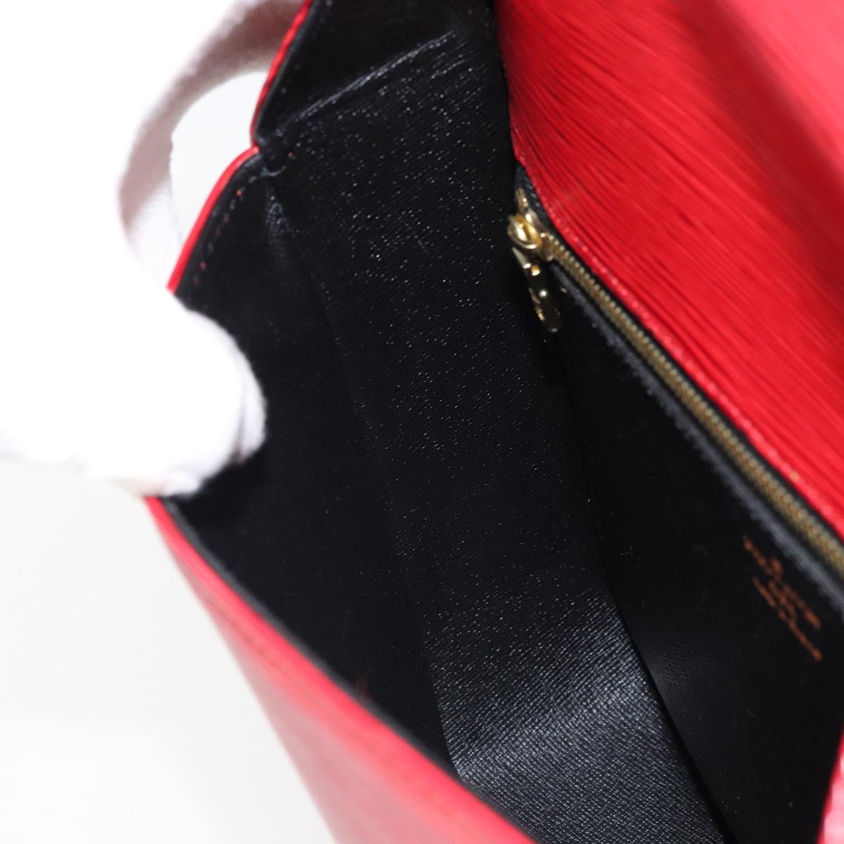 LOUIS VUITTON Epi Saint Cloud GM Shoulder Bag Red M52197 LV Auth ep12679