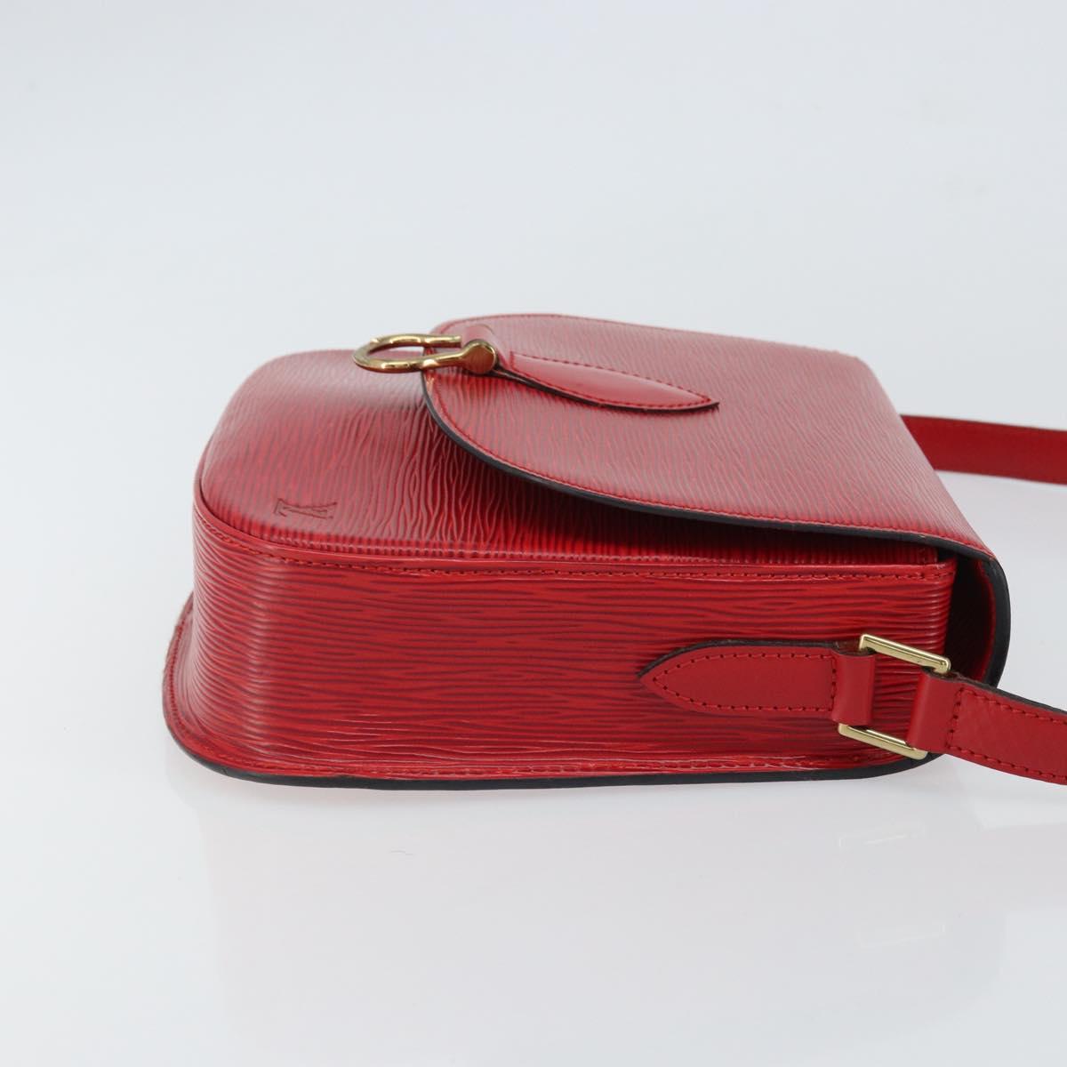 LOUIS VUITTON Epi Saint Cloud GM Shoulder Bag Red M52197 LV Auth ep12679