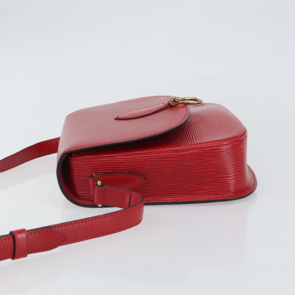 LOUIS VUITTON Epi Saint Cloud GM Shoulder Bag Red M52197 LV Auth ep12679